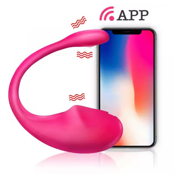 HUEVO VIBRADOR CONTROLADO CON APLICACION ROSA