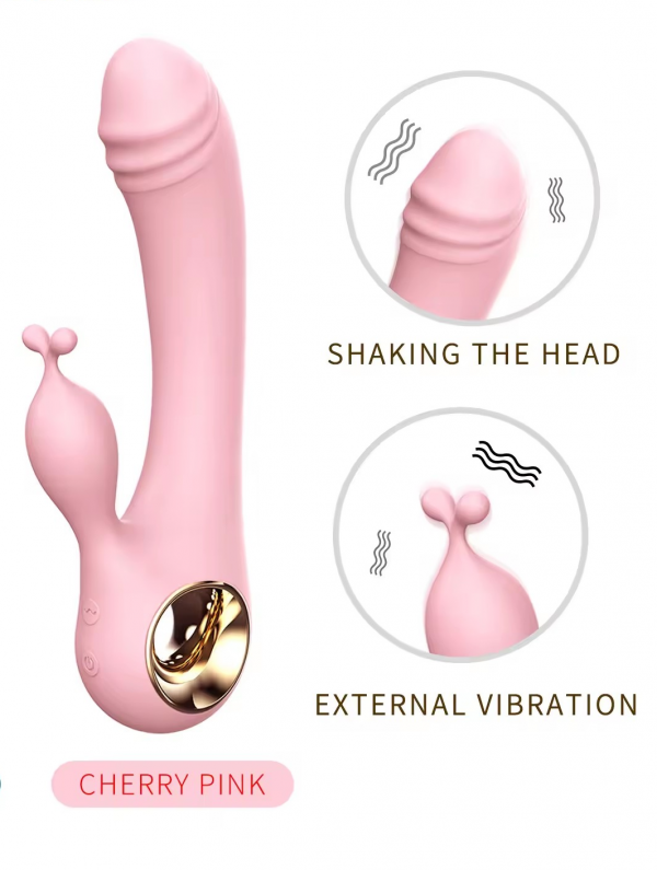 VIBRADOR CON ESTIMULADOR DE CLITORIS - Imagen 2