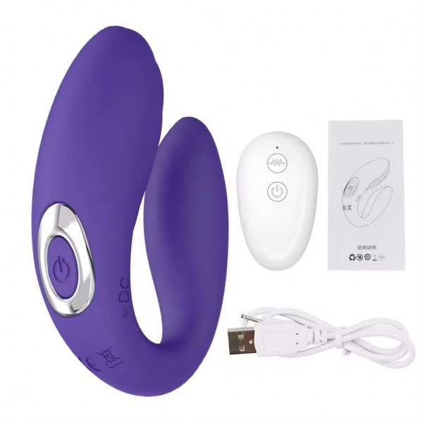 VIBRADOR CON ESTIMULADOR DE CLITORIS ROSA - Imagen 3