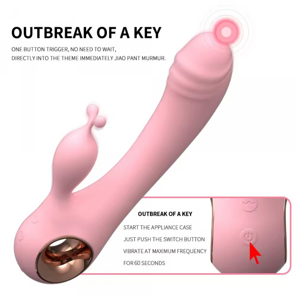 VIBRADOR CON ESTIMULADOR DE CLITORIS - Imagen 5