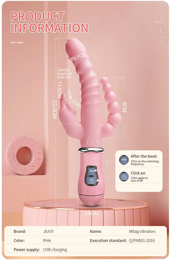 VIBRADOR TRIPLE ESTIMULACION - Imagen 5