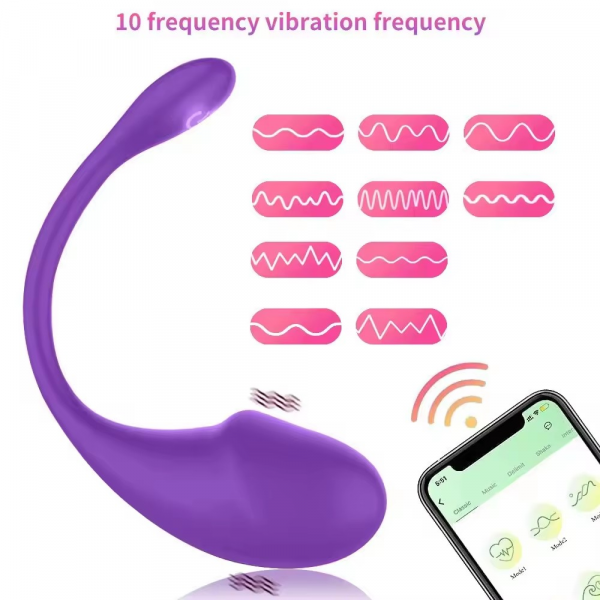 HUEVO VIBRADOR CONTROLADO CON APLICACION ROSA - Imagen 6