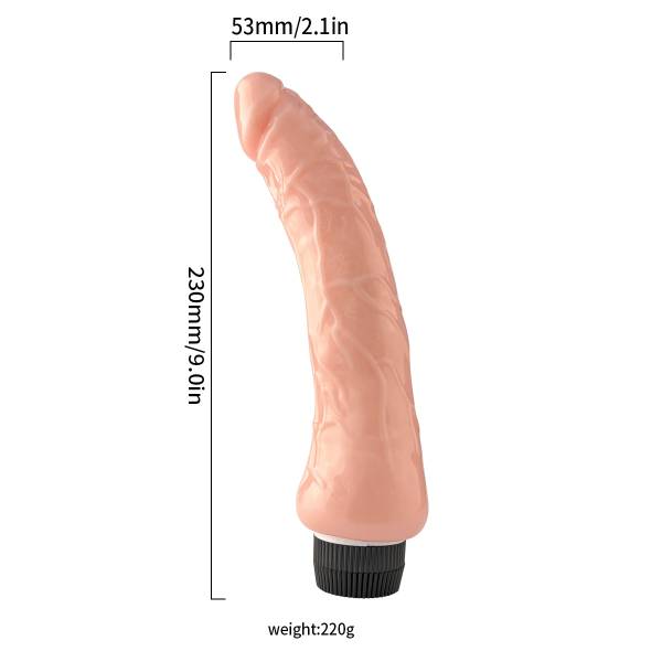 PENE VIBRADOR REALISTA 23CM C NATURAL - Imagen 2