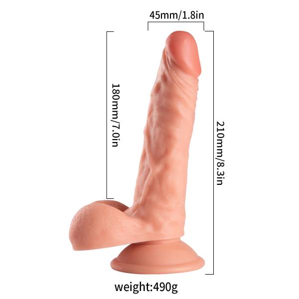 PENE REALISTICO 21CM MARRON - Imagen 2