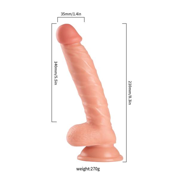 PENE REALISTICO 21CM MARRON - Imagen 2