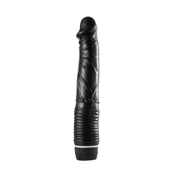 PENE VIBRADOR REALISTA 23CM NEGRO