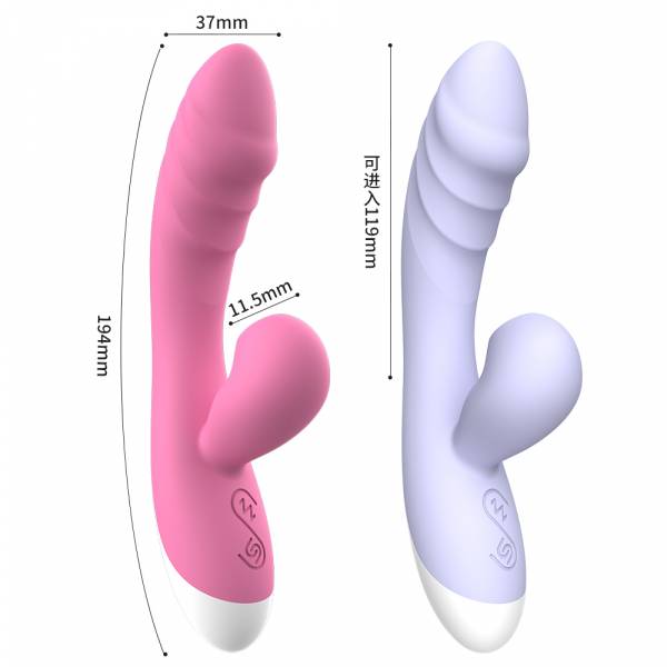 VIBRADOR CON SUCIONADOR DE CLITORIS AZUL - Imagen 10