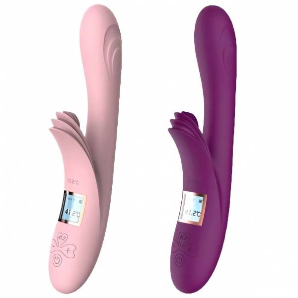 VIBRADOR CON ESTIMULADOR DE CLITORIS - Imagen 4