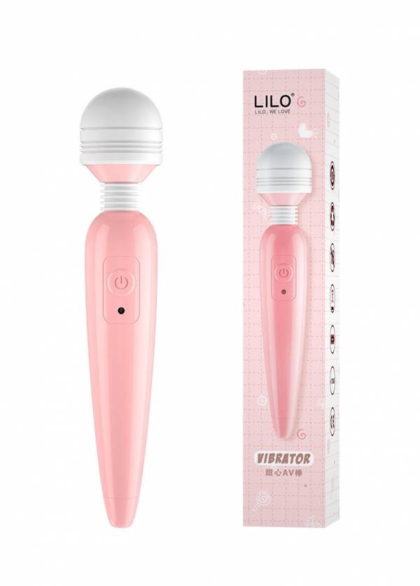 MINI MASAJEADOR ROSA Y BLANCO